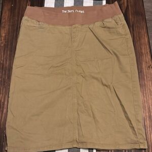 The Skirt Outlet INHERIT Khaki Skirt Size 15 16